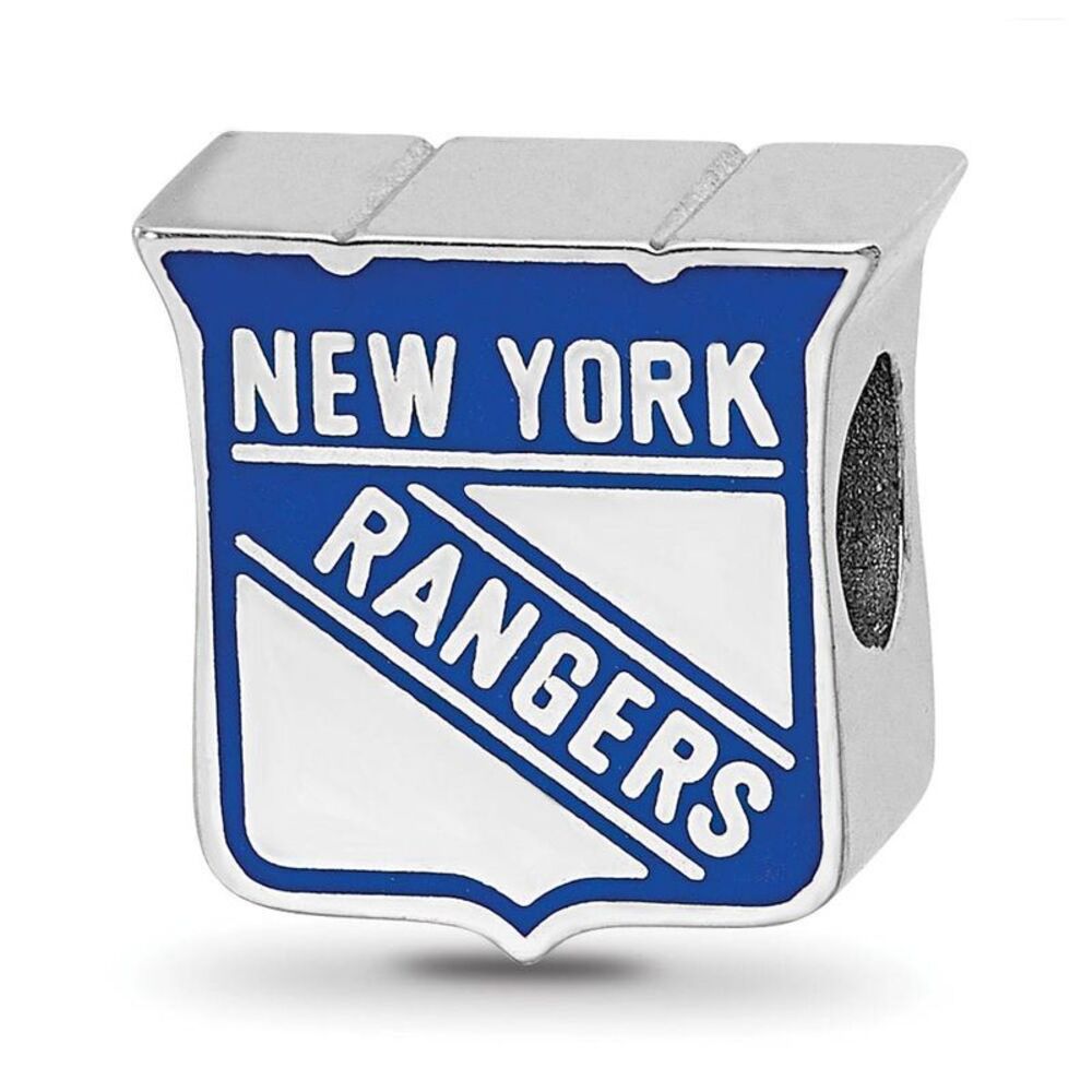 Sterling Silver NHL New York Rangers Enamel Bead Charm